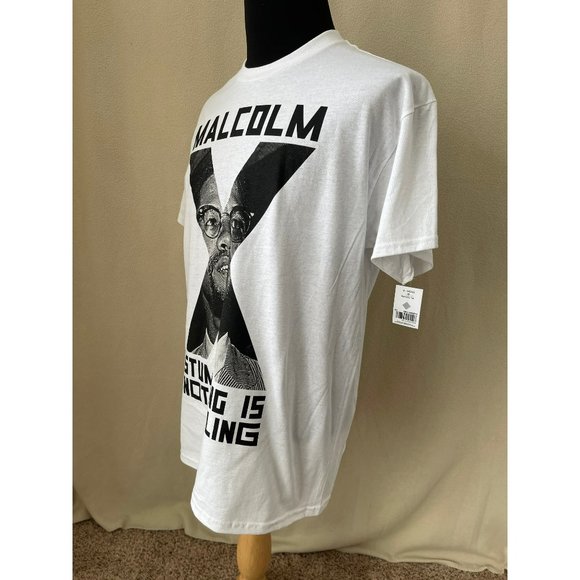 Malcolm X "Stumbling Is Not Falling" Graphic Short Sleeve Crew Neck Tee - Medium - Picture 8 of 9